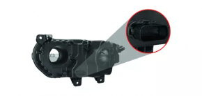 Headlight front right bare Dodge Challenger 15-23 rest, halogen, for polishing