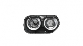 Headlight front right bare Dodge Challenger 15-23 rest, halogen, for polishing