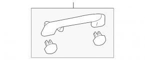 Ceiling handle front left Lexus IS 14-24 gray