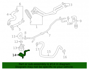 Bracket of the cooling system motor Audi Q5 80A 18-24 3.0T