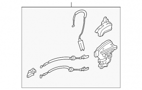 Front left door lock Kia Soul 14-19