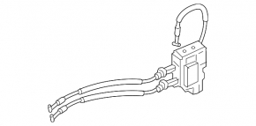 Front left door lock Hyundai Sonata 15-19