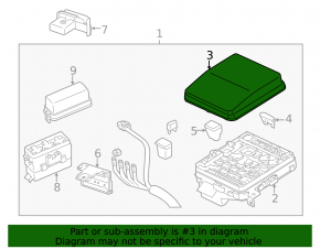 Mitsubishi Outlander Sport ASX 10-15 Underhood Fuse Box Cover