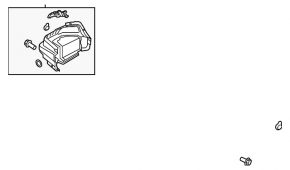 Arch trim right Hyundai Sonata 11-15 black