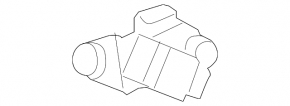 Airbag sensor center right Lexus GX470 03-09