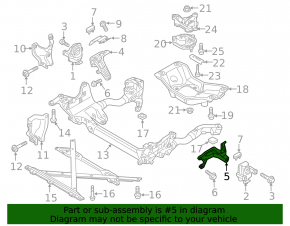 Engine mount bracket left Audi A4 B8 08-16 2.0T