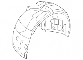 Mudguard front left rear part Audi A4 B9 17-19
