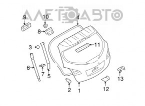 Naked tailgate Nissan Murano z51 09-14