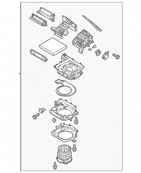 The stove housing is bare, ventilation is Hyundai Elantra 21-23 Hybrid, N Line