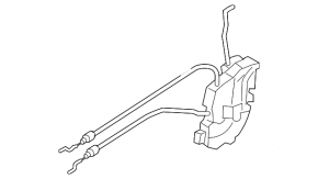 Front right door lock Mazda3 03-09