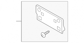 Mazda 3 19-24 4D Front Bumper License Plate Frame