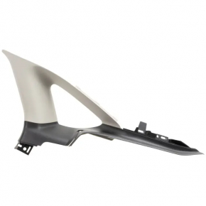 Upper right rear pillar trim Ford Fusion mk5 13-16 gray with black trim, plastic turned white, scratch