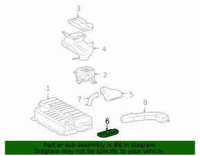 Toyota Camry V40 Hybrid's upper air duct