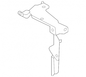 Left radiator deflector on the radiator of the Jaguar XE 17-19 2.0, 3.0, 5.0