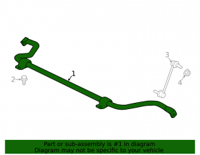 Front stabilizer Jaguar F-Pace X761 17-20 31mm