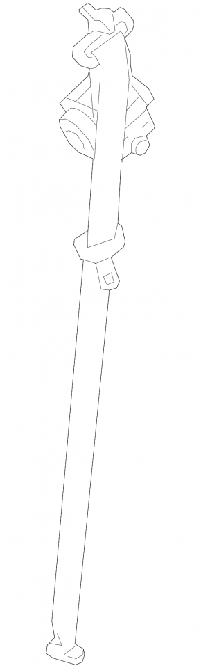 Right 3rd row seat belt for Mazda CX-9 16-18 black