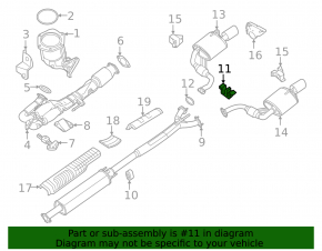 Muffler bracket central Nissan Maxima A36 16-23