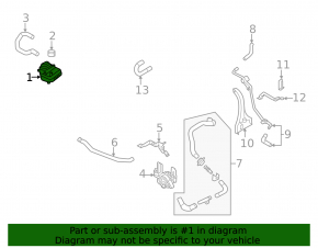 Left Nissan Ariya 23-25 Coolant Expansion Tank with Cap