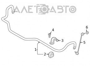 Front stabilizer mounting bracket right BMW 3 G20 19-