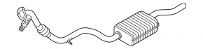Exhaust line middle part Audi A6 C8 19- 2.0T with receiving pipe