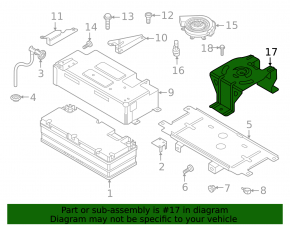 Audi Q7 20-26 Upper MHEV 48V Battery Bracket