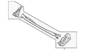 Wiper pan metal Subaru XV Crosstrek 18-23