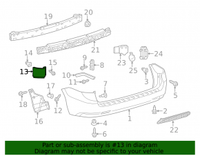 Right side light trim Toyota Sienna 11-20