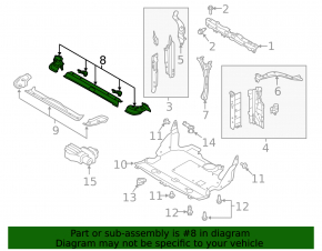 TV lower bar Subaru Outback 20-