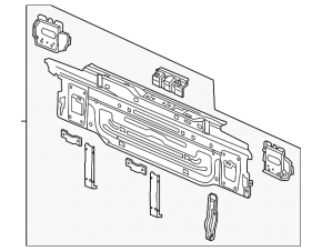 Rear panel VW Golf 15-