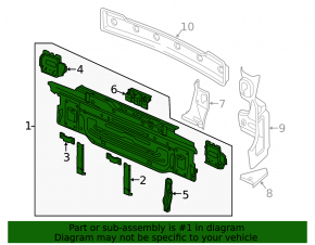 Rear panel VW Golf 15-
