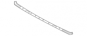 Hood seal left Nissan Leaf 18-