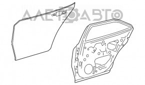 Door bare rear right Toyota Camry v70 18-23