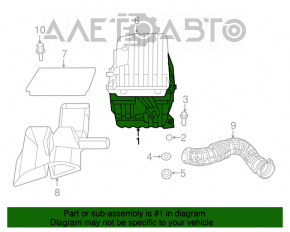 Air Filter Housing Chrysler 200 11-14 2.4 Lower Part