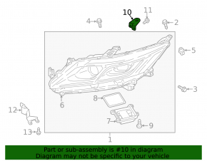 Headlight mount upper left Mitsubishi Eclipse Cross 18-20