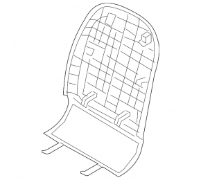 Kia Optima 16-18 rear driver's seat trim, beige, scratches, needs cleaning