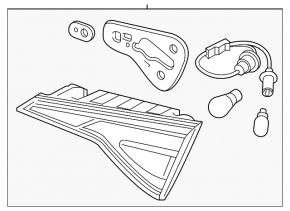 Light inside trunk lid right Hyundai Sonata 15-17 lamp