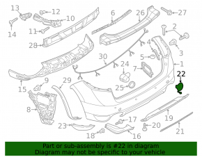Right subframe cap for Porsche Cayenne 958 11-14