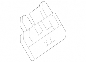 External trunk lid opening button Mercedes GLC 16-22