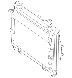 Lexus GS450h 06-11 inverter cooling radiator