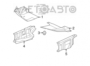 Right engine guard for Mitsubishi Galant 2012