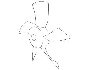Left cooling fan impeller for Lexus ES300 ES330