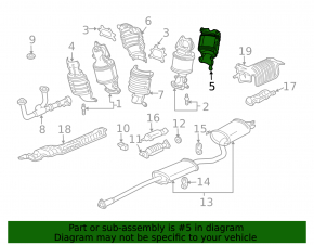 Acura MDX 07-09 catalytic converter heat shield