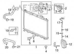 Honda CRV 12-14 2.4" water cooling radiator