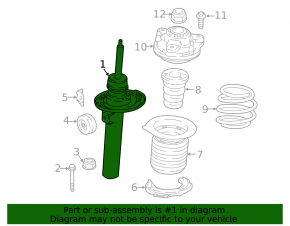 Shock absorber front left BMW X3 G01 18-