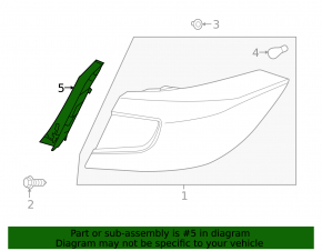 Outer Wing Light Cover Right Honda Accord 18-22