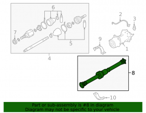 Driveshaft driveshaft Nissan Altima 19-24
