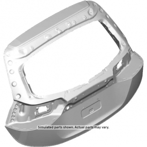 Naked tailgate with glass Chevrolet Bolt EV 22-23