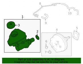 Master Brake Cylinder with Reservoir Nissan Altima 19-24