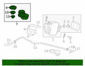 Honda Accord 18-22 2.0 hybrid brake master cylinder reservoir, with lid