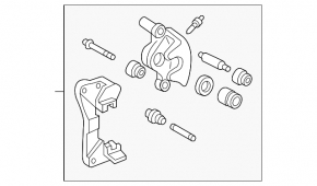 Rear right caliper assembly for Toyota Avalon 2005-2007